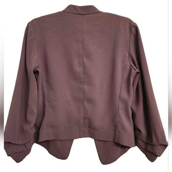 🎉 3/$60 Aritzia Babaton Graphite Grey Power Waist Blazer size 00 - Picture 3 of 6